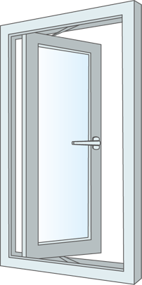 casement window open