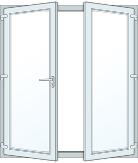 fully open french door